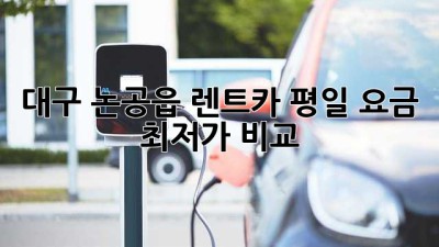 대구 논공읍 렌트카 평일 요금 최저가 비교